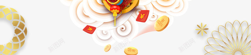 新年钜惠时尚背景边框psd分层图png免抠素材_88icon https://88icon.com 卡通手绘新年人物 年货大促 感恩钜惠 新年钜惠 时尚背景边框 欢度春节 红包 迎新纳财 金币