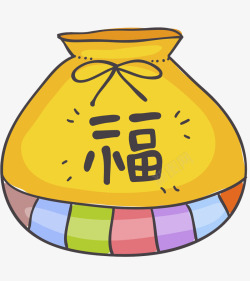 卡通新年福袋图素材