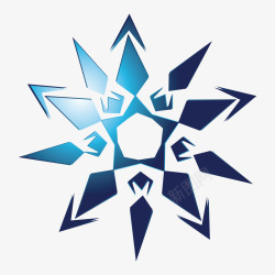 天气预报app蓝色渐变雪花底纹图标高清图片