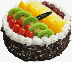 水果生日蛋糕蛋糕巧克力水果蛋糕高清图片