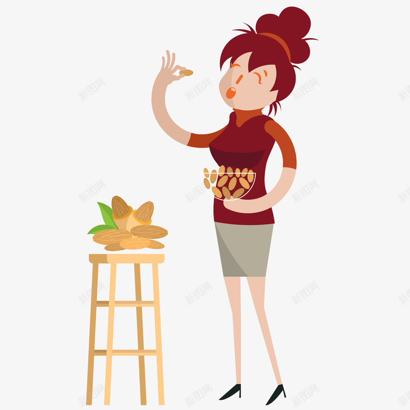 扁平吃零食妇女png免抠素材_88icon https://88icon.com 免扣Png 创意 卡通 吃零食 吃零食女孩 开心 手绘 抱着 时尚 椅子