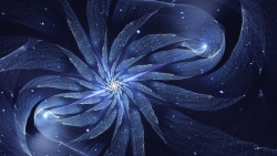 艺术风车花朵蓝色背景素材