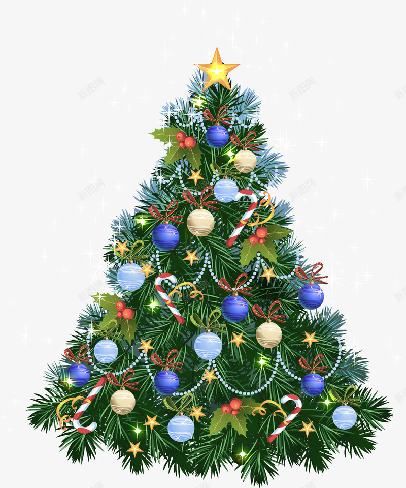 彩色活动圣诞树png免抠素材_88icon https://88icon.com 冬天 圣诞快乐 圣诞节 彩色圣诞树 新年快乐 树木
