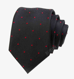 红点黑色领带素材