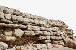 石头堆砌砖墙堆砌的石墙高清图片