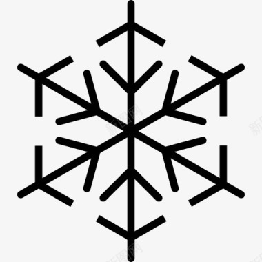 科技感形状Snowflake图标图标