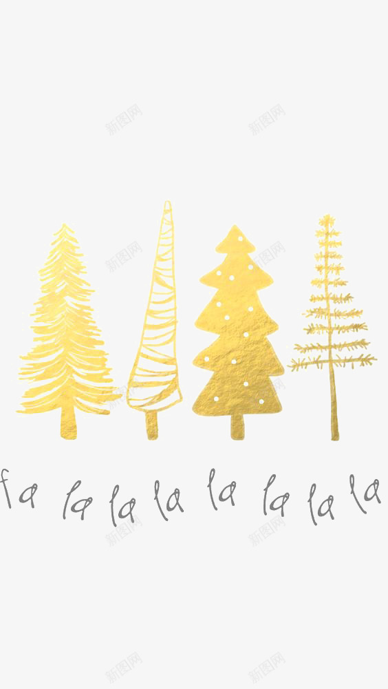 金色圣诞树png免抠素材_88icon https://88icon.com 冬天 圣诞 圣诞图片 圣诞树 圣诞节 大树 松树 植物 烫金 金色