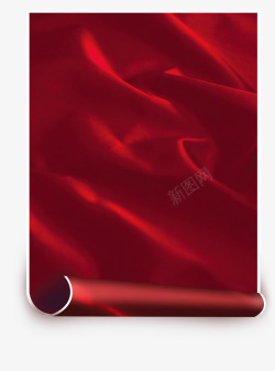 红色丝绸素材