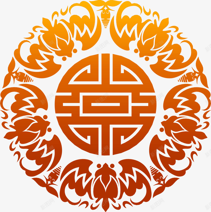 中式复古淡雅花纹png免抠素材_88icon https://88icon.com 中式 复古 淡雅 花纹