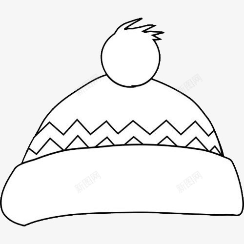 冬天线帽简笔画图案png免抠素材_88icon https://88icon.com 冬天 可爱风格 图案 帽子简笔画 简笔画 线帽 装饰图案