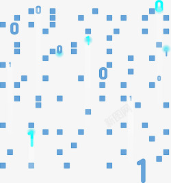 蓝色拼接块小方块数字科技背景矢量图高清图片