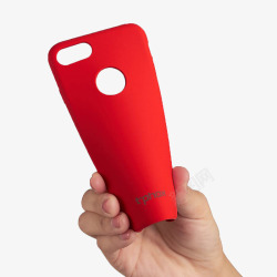 iphone7红色硅胶手机壳素材