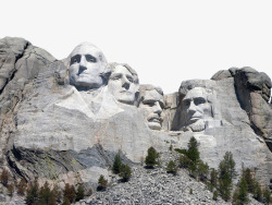 美国总统墙雕塑素材