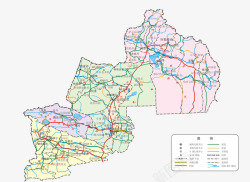 新疆伊犁州政区地图素材