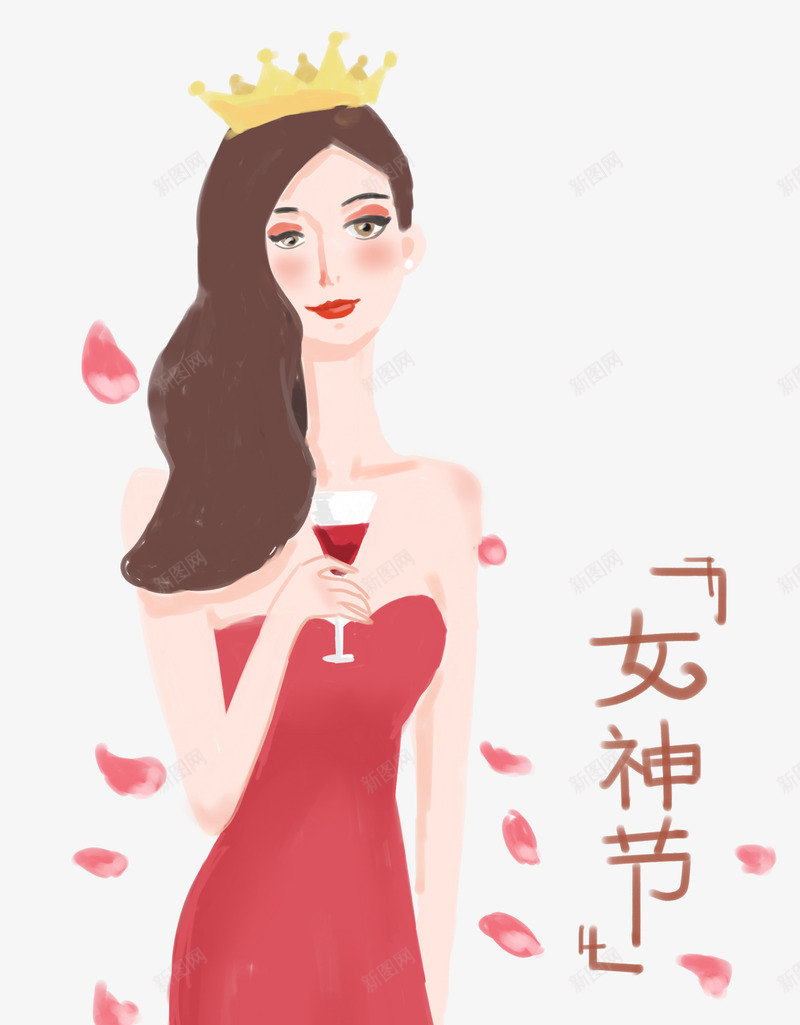 三八妇女节平面促销节日女王png免抠素材_88icon https://88icon.com 三八妇女节平面促销节日女王 三月八日 创意海报 妇女节 海报标题 海报设计 红色 花卉