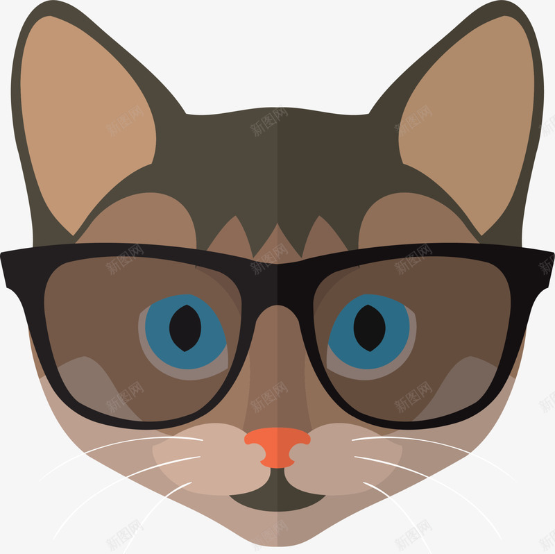 咖啡色卡通猫咪png免抠素材_88icon https://88icon.com 卡通动物 可爱猫咪 咖啡色猫咪 清新小猫 猫脸 装饰图案