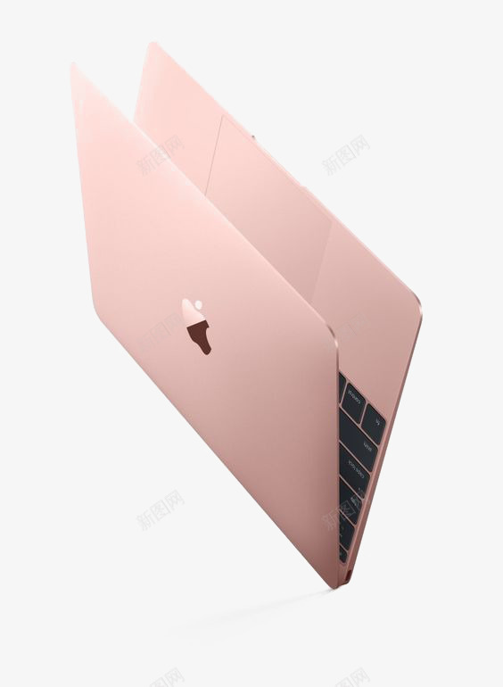 苹果笔记本电脑png免抠素材_88icon https://88icon.com MACBOOK 产品实物 电子科技 粉色笔记本电脑