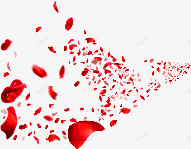 飘落的玫瑰花瓣红玫瑰png免抠素材_88icon https://88icon.com 新图网 玫瑰 红玫瑰花边 花瓣 飘落