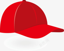 红色的棒球帽插图素材