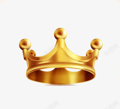 皇冠金色质感皇冠图标图标