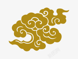 中国风手绘图手绘大朵祥云如意云矢量图高清图片