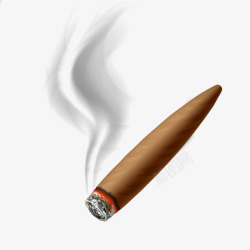 抽烟的男人雪茄烟雾高清图片