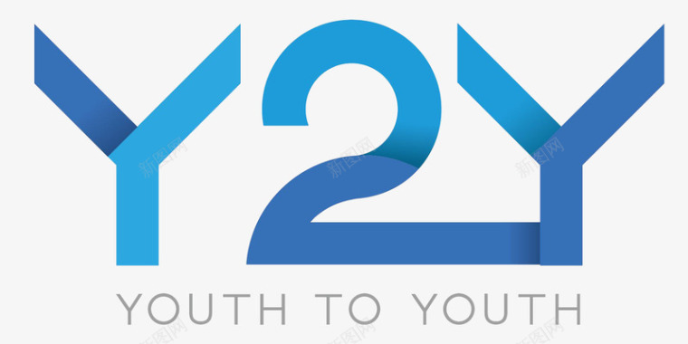 DNA科技logo字母YY蓝色科技创意标志图标图标