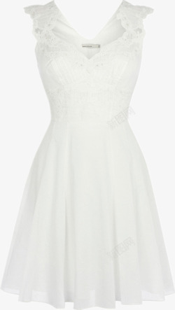 白色时尚女式裙子素材