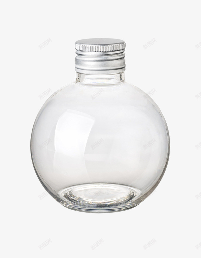 手绘白色透明玻璃灯炮瓶子png免抠素材_88icon https://88icon.com 创意灯泡 包装材料 外包装 密封 封口 封装 瓶子 白色 透明玻璃