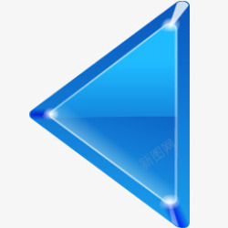 蓝色炫丽三角形状素材
