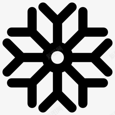 雪天气Snowflake图标图标