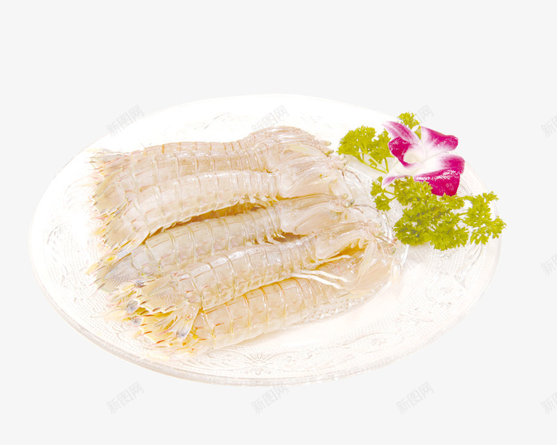 盐水皮皮虾png免抠素材_88icon https://88icon.com 中餐厅 海鲜 特色菜 皮皮虾 盐水皮皮虾 营养丰富 蔬菜装饰