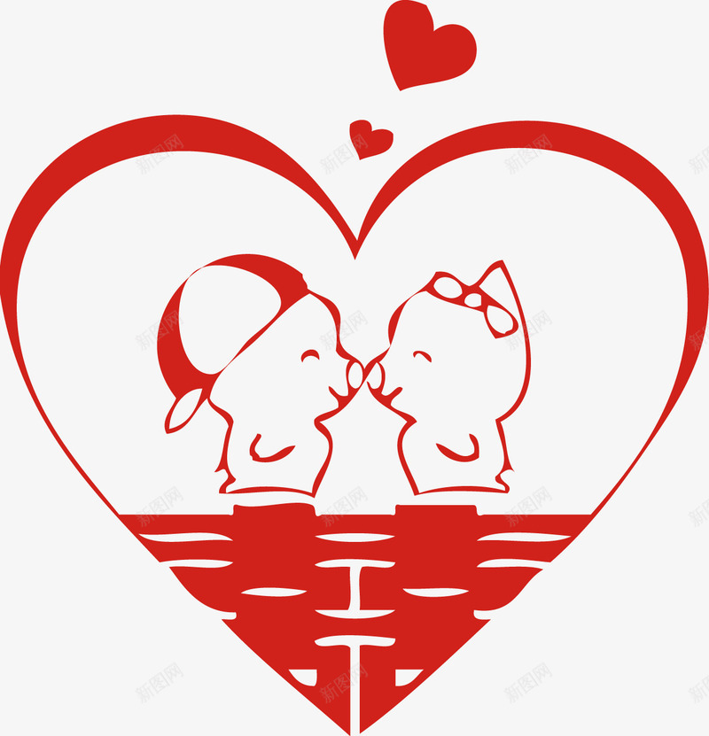 猪猪喜婚庆红色喜字婚房装饰矢量图ai免抠素材_88icon https://88icon.com 喜字 婚庆 猪猪喜婚庆红色喜字婚房装饰矢量素材 矢量图 繁体喜字 红色 红色婚庆 装饰