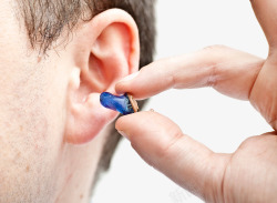 人耳朵助听器高清图片