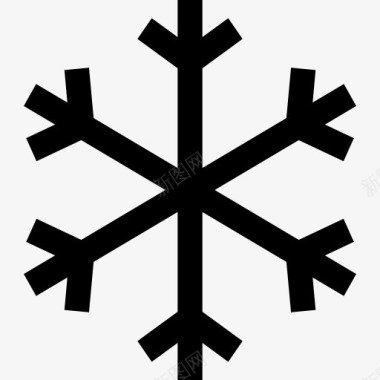 冬天雪人Snowflake图标图标