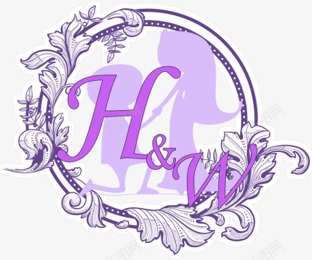 民族花纹图案婚礼logo图标图标
