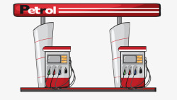手绘加油站手绘加油站高清图片