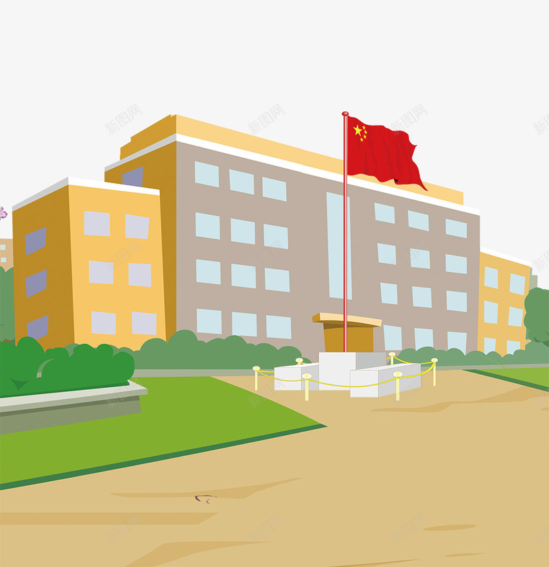 我们毕业了校园图案psd免抠素材_88icon https://88icon.com 卡通 学校 学校场景 我们毕业了 操场 树 毕业季 跑道 青春不散场