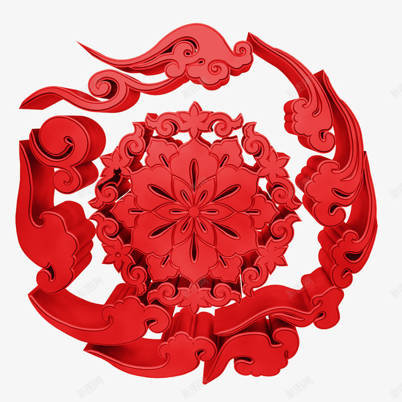 喜庆红花png免抠素材_88icon https://88icon.com 喜庆图片 红花 红花png图片