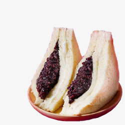 紫米面包紫米奶酪切片蛋糕图高清图片