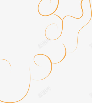 黄色精致线条png免抠素材_88icon https://88icon.com 精致 线条 设计 黄色