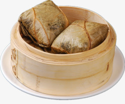 荷叶糯米蒸粽子素材