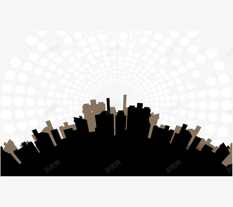 创意城市建筑科技背景矢量图eps免抠素材_88icon https://88icon.com 创意设计 圆形 地球 城市 未来 炫酷 科技背景 矢量图