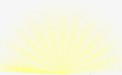 黄色卡通放射日光创意手绘素材