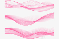粉色波纹粉色科技波纹高清图片