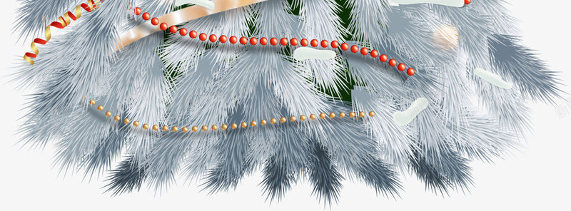 白色绸带圣诞树png免抠素材_88icon https://88icon.com 圣诞节 橙色花纹 清新植物 白色圣诞树 装饰图案