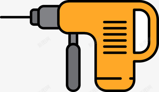 类连接卡通冲击钻图标图标