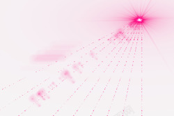 粉色放射星光光效素材