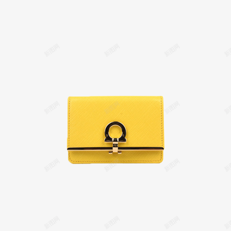 女士黄色短款零钱包png免抠素材_88icon https://88icon.com 小型皮具 手拿包 随身包 零钱包