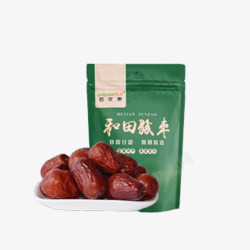百优果红枣绿色包装素材